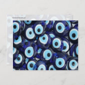 ナザールアミュレット イビルアイストーン 青い模様 ポストカード (正面/裏面)