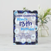 ナザールアミュレット イビルアイストーン 青い模様 招待状 (スタンド正面)