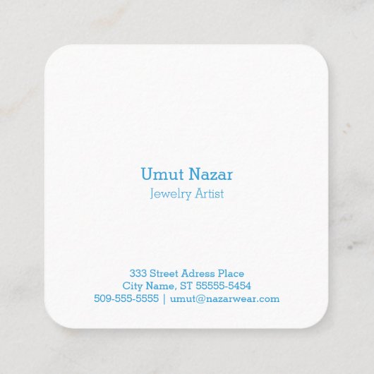 ナザールイビルアイプロテクションシンボル スクエア名刺 (裏面)