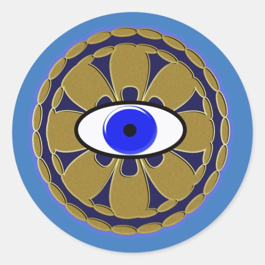 ナザール「悪い目」アムレット ラウンドシール (正面)