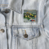 ナシおよびブドウが付いているクロード・モネ|の静物画 缶バッジ (インサイチュ)