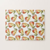 ナシが付いているパターン ジグソーパズル (横)