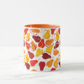 ナシが付いているパターン マグカップ (中央)