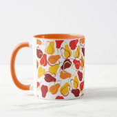 ナシが付いているパターン マグカップ (左)