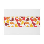 ナシが付いているパターン 招待状ベリーバンド (裏面例)