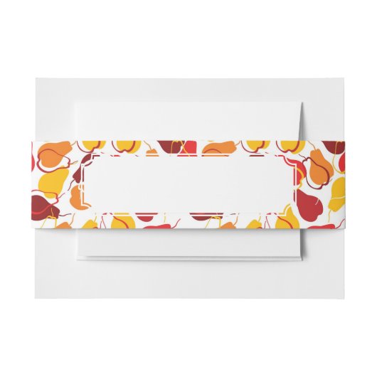 ナシが付いているパターン 招待状ベリーバンド (正面例)