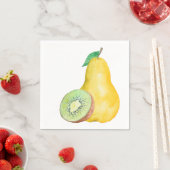 ナシとキウイ スタンダードカクテルナプキン (インサイチュ)