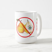 ナシのマグを持つジョーカー無し コーヒーマグカップ (正面右)