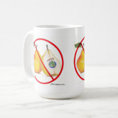 ナシのマグを持つジョーカー無し コーヒーマグカップ (正面左)