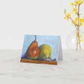 ナシのメッセージカード カード (黄色い花)