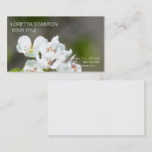 ナシの木が咲く 名刺 (正面/裏面)