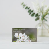 ナシの木が咲く 名刺 (スタンド正面)