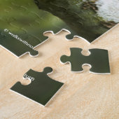 ナシの木にかわいい若いダウンの木ペッカー ジグソーパズル (側面)