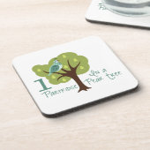 ナシの木に入った1つの枝角 コースター (左側)