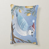 ナシの木のアクセント枕に入ったパトリッジ アクセントクッション (裏面(縦))