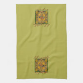 ナシの木のクリスマスの飾り キッチンタオル (縦)