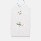 ナシの木のクリスマスの飾り ギフトタグ (裏面)