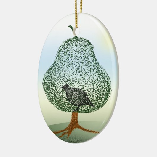 ナシの木のクリスマスの飾り セラミックオーナメント (左)