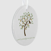 ナシの木の中のイモリも オーナメント (正面)