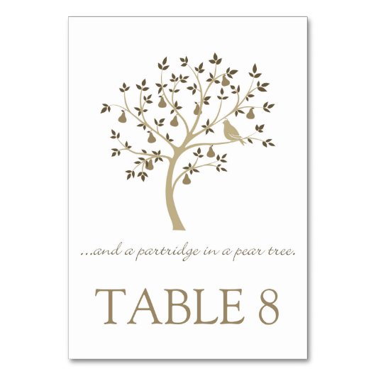 ナシの木の中のイモリも テーブルナンバー (正面)