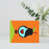 ナシの木の中のオウム ポストカード (スタンド正面)