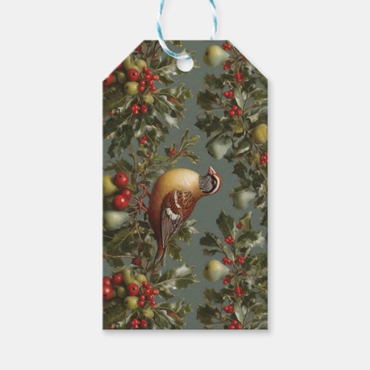 ナシの木の中のパラッジ ギフトタグ (正面)