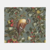 ナシの木の中のパラッジ フリースブランケット (正面(横))