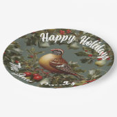 ナシの木の中のパラッジ ペーパープレート (アングル)