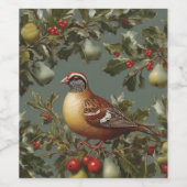 ナシの木の中のパラッジ ワインラベル (シングルラベル)