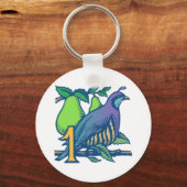 ナシの木の中の小枝 キーホルダー (正面)