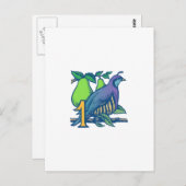 ナシの木の中の小枝 ポストカード (正面/裏面)