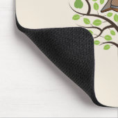 ナシの木の中の小枝 マウスパッド (コーナー)