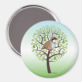 ナシの木の中の小枝 マグネット (正面/裏面)