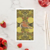 ナシの木の客用タオルに入れたパトリッジ (インサイチュ)