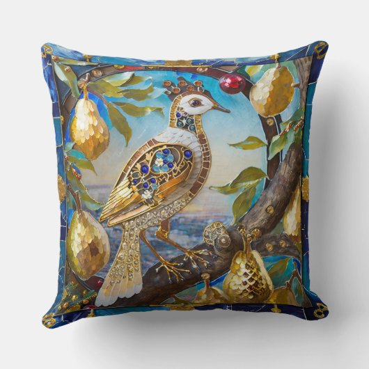 ナシの木の小枝 クッション (裏面)