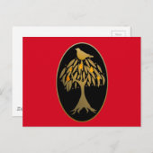 ナシの木の金ゴールド ポストカード (正面/裏面)