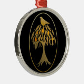 ナシの木の金ゴールド メタルオーナメント (右)