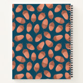 ナシの模様でパーソナライズ ノートブック (裏面)