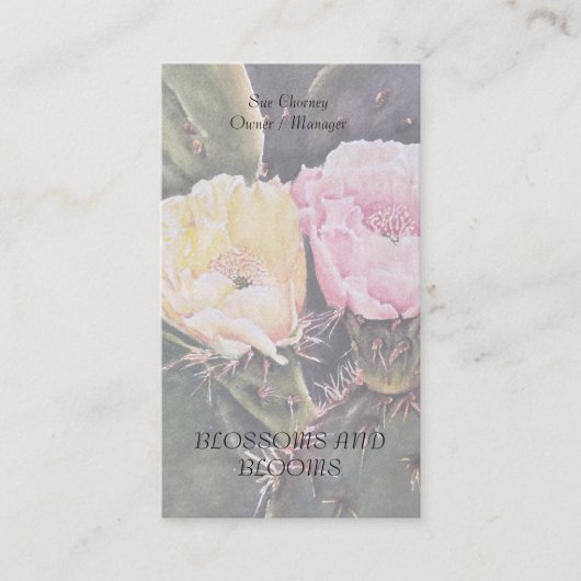 ナシの花 名刺 (正面)