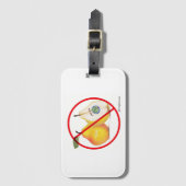 ナシの荷物のラベルを持つジョーカー無し ラゲッジタグ (正面縦)