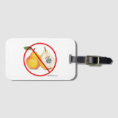 ナシの荷物のラベルを持つジョーカー無し ラゲッジタグ (正面横)