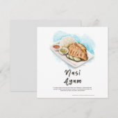 ナシアイアムチキンライスMalaysia シーズンカード (正面/裏面)