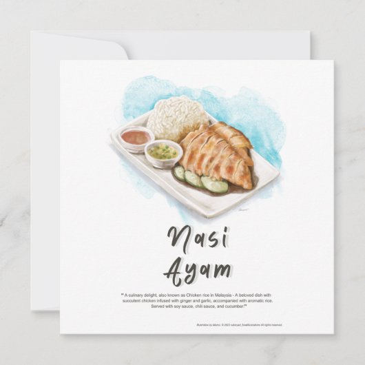 ナシアイアムチキンライスMalaysia シーズンカード (正面)