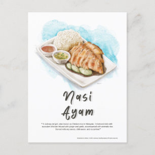 ナシアイアムチキンライスMalaysia ポストカード