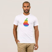 ナシコンピュータ-レトロのAppleのロゴのパロディのTシャツ Tシャツ (正面フル)