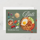 ナシゴレンポストカードの味を味わう シーズンポストカード (正面/裏面)