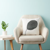 ナシツリーグレーリーフテクスチャクッション装飾用クッション クッション (椅子)