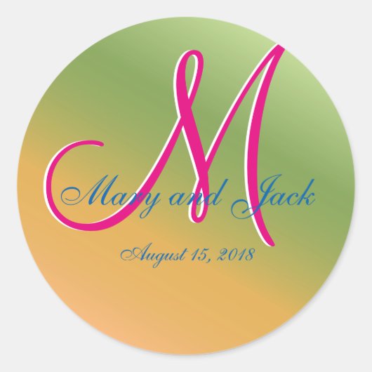 ナシモノグラムクラシック ラウンドシール (正面)