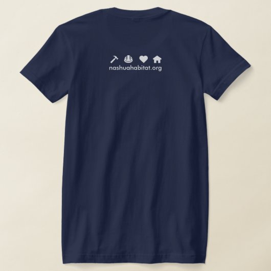 ナシュアハビタットウィメンズスリムフィットTシャツ Tシャツ (レイダウン裏面)