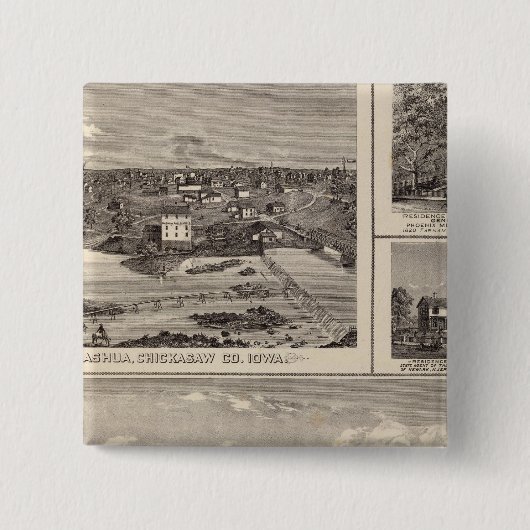 ナシュアファームアンドレジデンス 缶バッジ (正面)